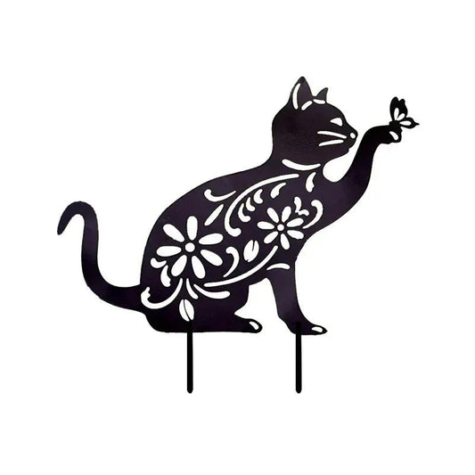 Black Cat Garden Stake