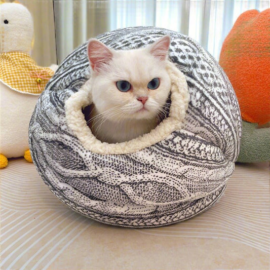 Woven Wool Ball Cat Nest