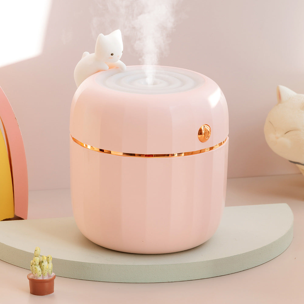 Cartoon Cat Carving Humidifier USB Mini Desktop Home Atomizer