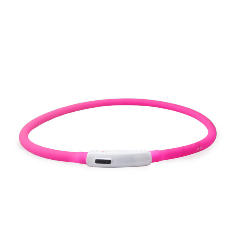 Cuttable USB Rechargeable Silicone Luminous LED Collar