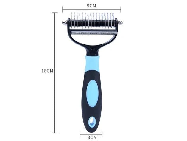 2-in-1 Pet Shedding Tool - Opens Hair Knots