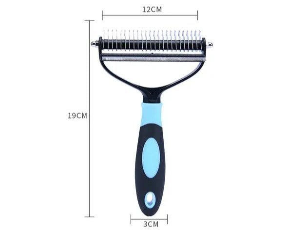 2-in-1 Pet Shedding Tool - Opens Hair Knots