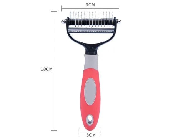 2-in-1 Pet Shedding Tool - Opens Hair Knots