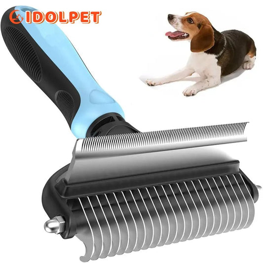 2-in-1 Pet Shedding Tool - Opens Hair Knots