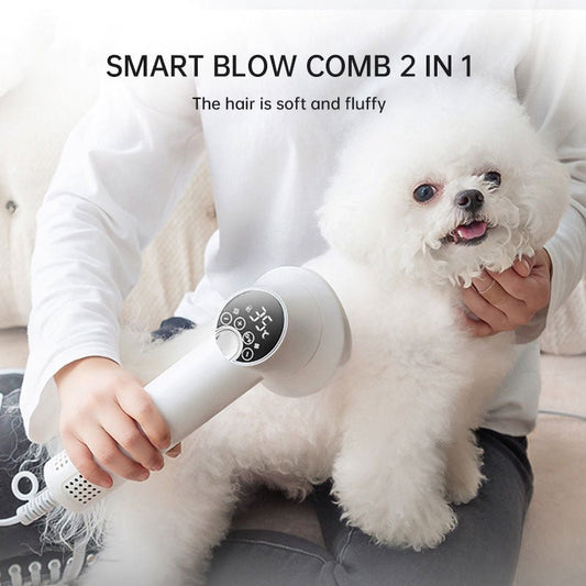 2-in-1 Smart Pet Hair Dryer and Blow Comb