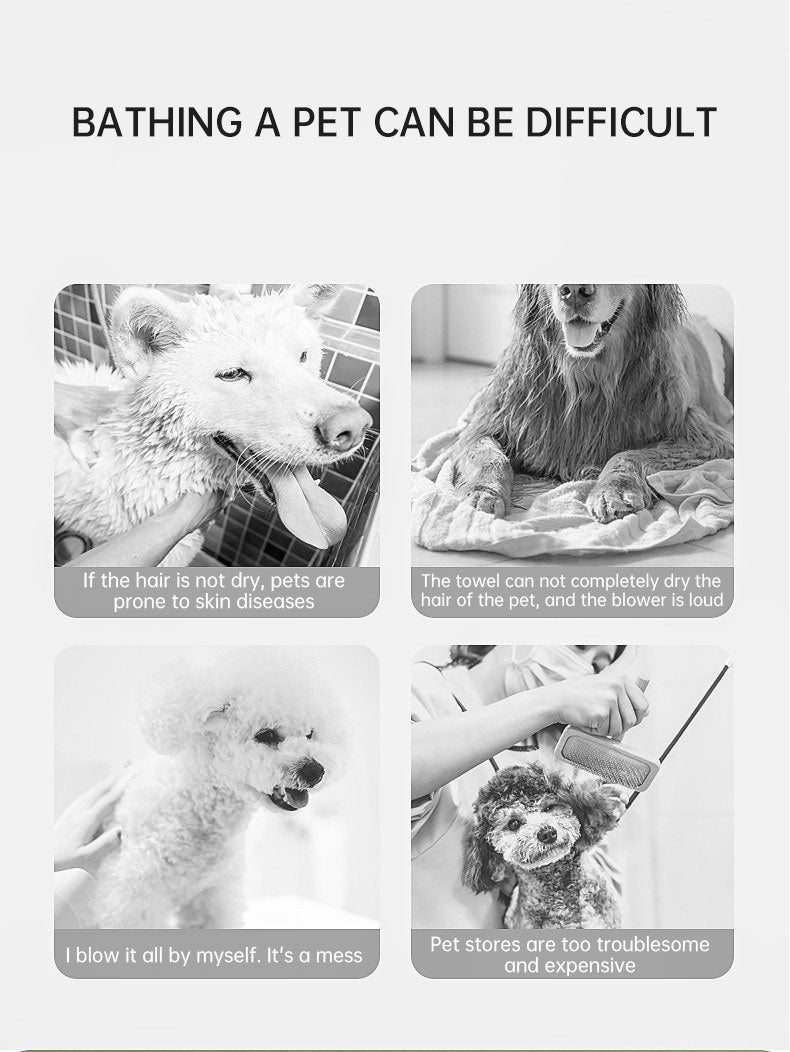 2-in-1 Smart Pet Hair Dryer and Blow Comb