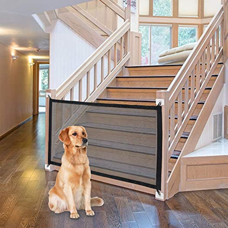 Pet Zipper Barrier Fences with Portable Folding Breathable Mesh