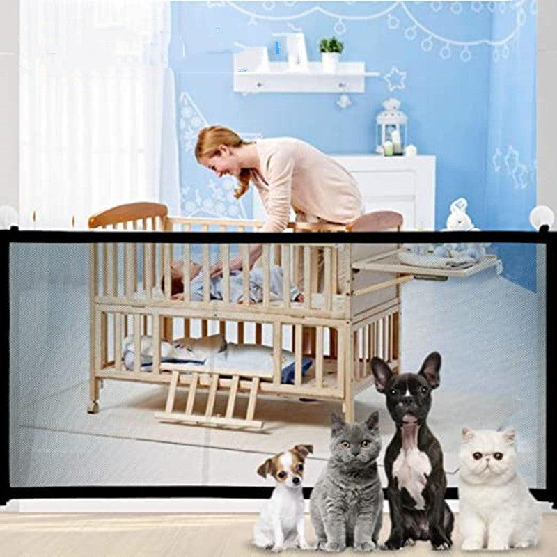 Pet Zipper Barrier Fences with Portable Folding Breathable Mesh