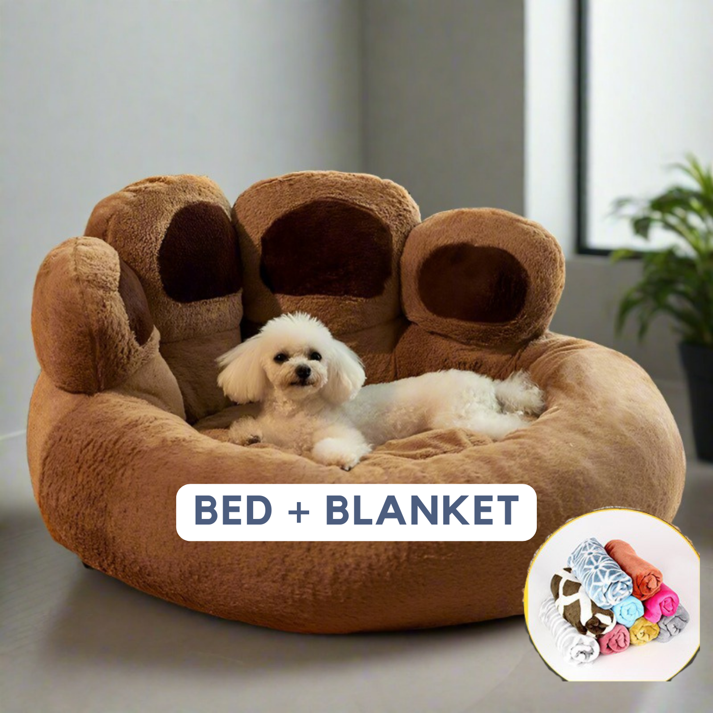 Teddy Paw Nest Winter Washable Deep Sleep Mattress
