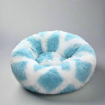 blue and white