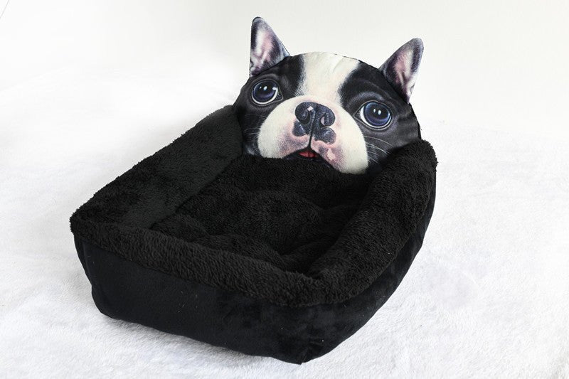 3D Cartoon Shape Dog and Cat Bathtub-Style Bed