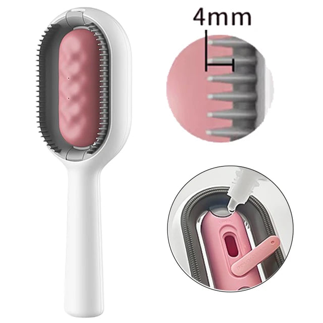4-in-1 Double Sided Pet Hair & Knot Removal Comb with Water Tank