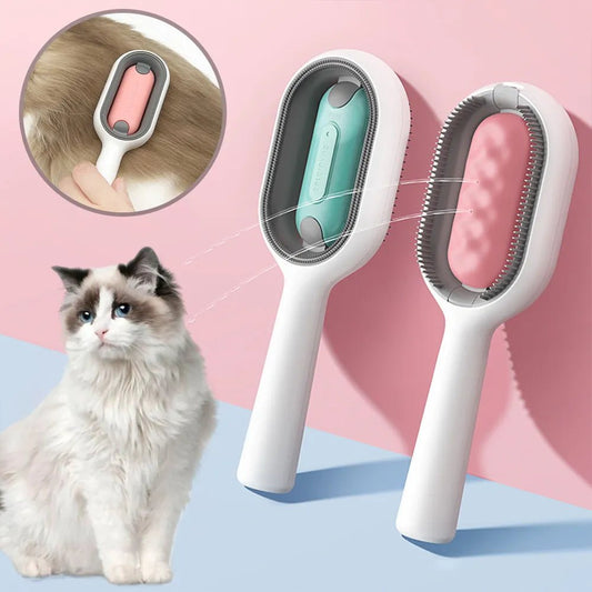 4-in-1 Double Sided Pet Hair & Knot Removal Comb with Water Tank