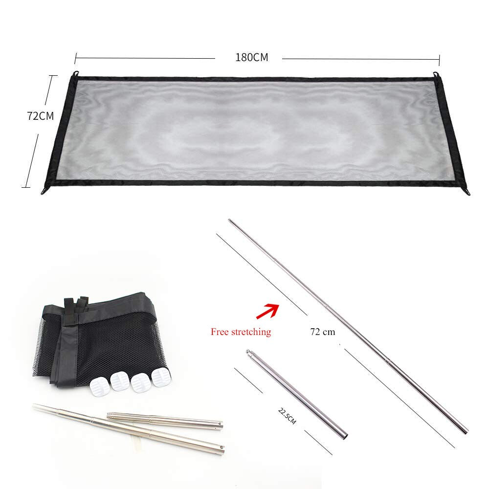 Pet Zipper Barrier Fences with Portable Folding Breathable Mesh