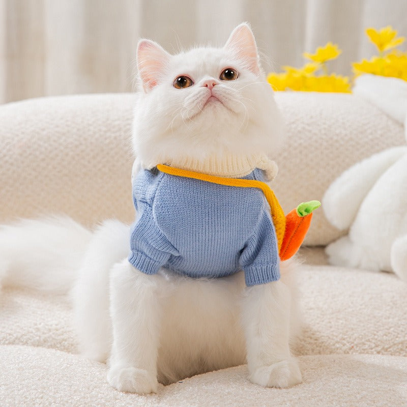 Cat Carrot Purse Sweater Autumn & Winter Clothes