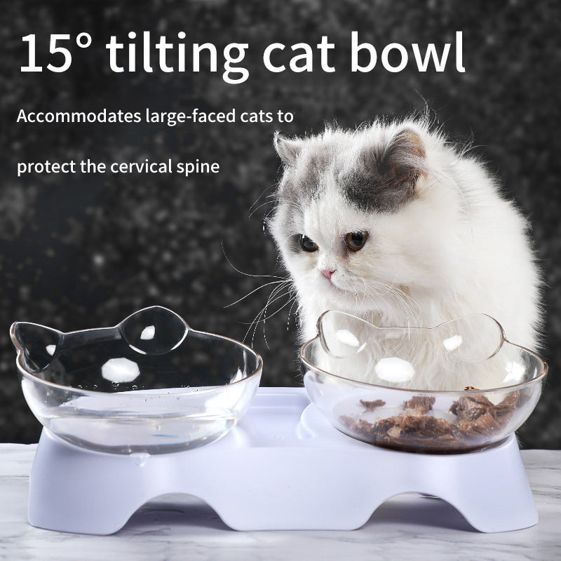 Cervical Spine Neck Guard Transparent Water & Food Bowls