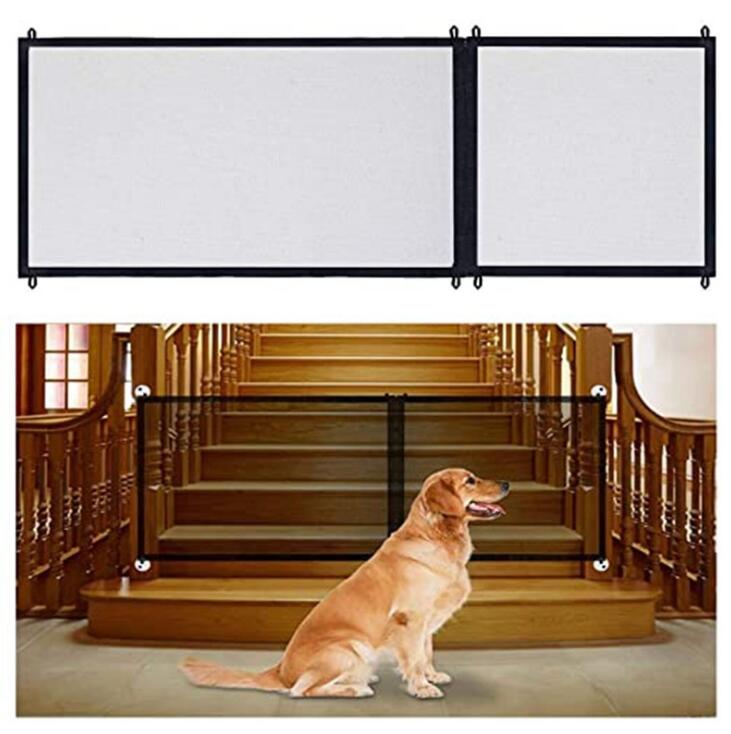 Pet Zipper Barrier Fences with Portable Folding Breathable Mesh