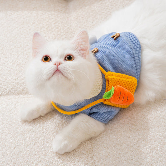 Cat Carrot Purse Sweater Autumn & Winter Clothes
