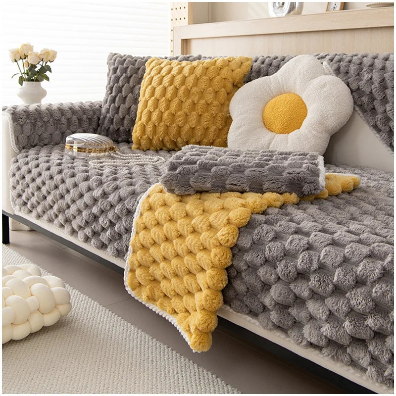 Anti-Scratch Thick and Soft Towel Winter Sofa Decor Cover
