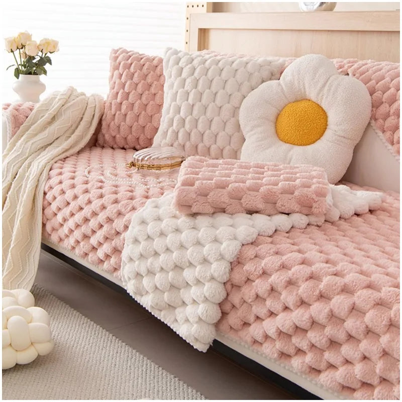 Anti-Scratch Thick and Soft Towel Winter Sofa Decor Cover