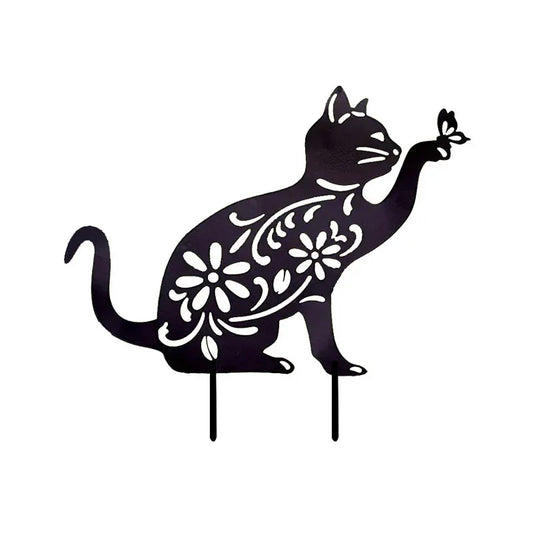 Black Cat Garden Stake
