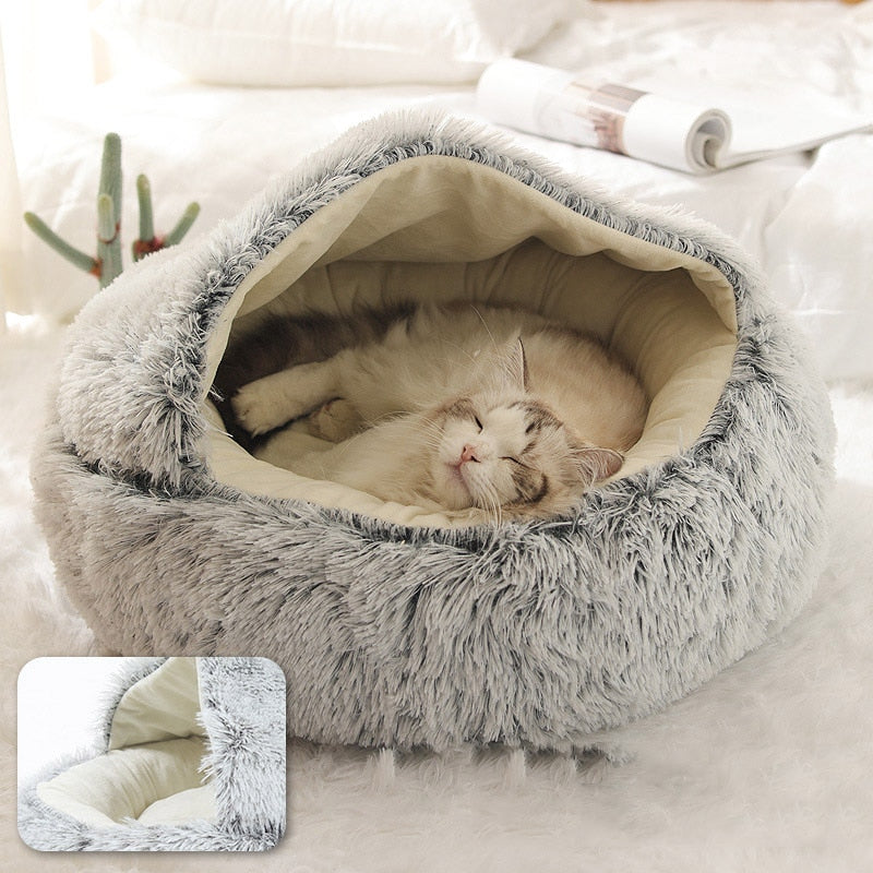 Soft Plush Round Cat Cove