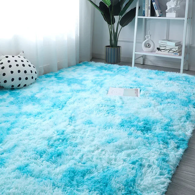 Modern Fluffy Anti-Slip Washable Carpet for Living Room