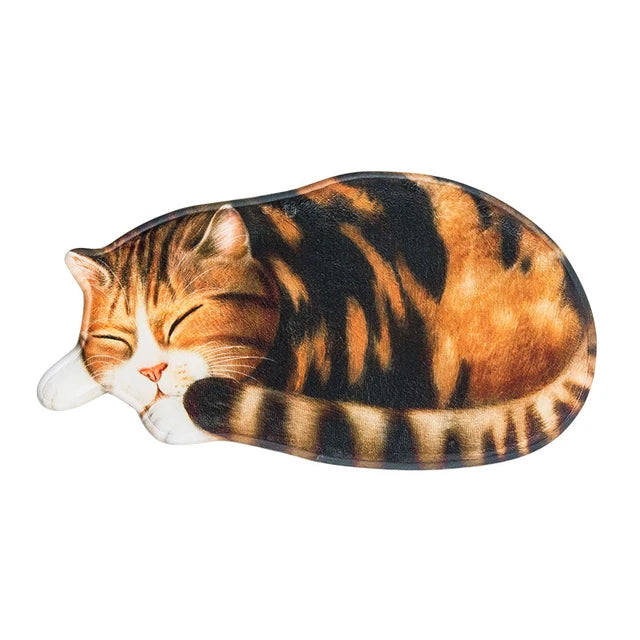 Cartoon Cat Non-Slip Bedroom Rug