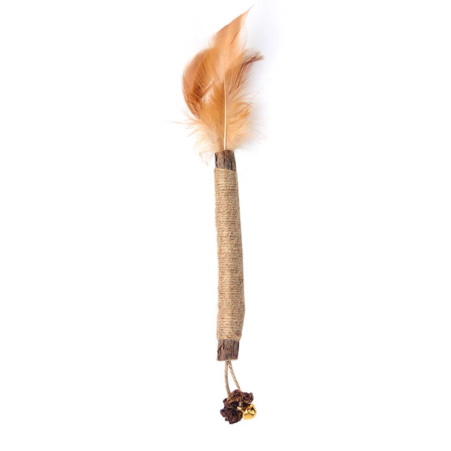 Cat Toys Silvervine Chew Stick for Cleaning Teeth with Silvervine, Hemp, and Lafite Grass