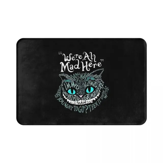 We're All Mad Here Cheshire Cat Absorbent Doormat