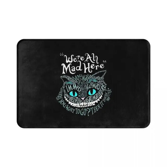 We're All Mad Here Cheshire Cat Absorbent Doormat