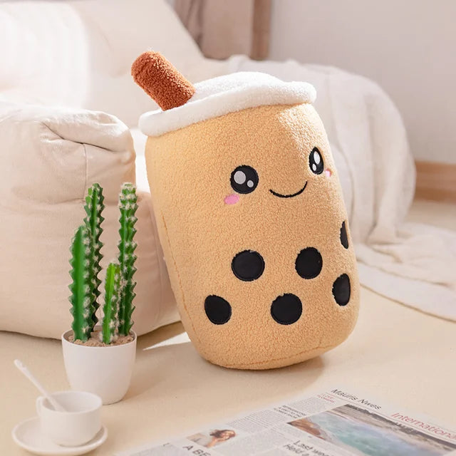 Boba Milk Tea Cat Sleeping Toy