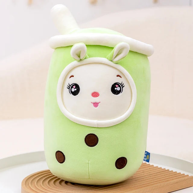 Boba Milk Tea Cat Sleeping Toy