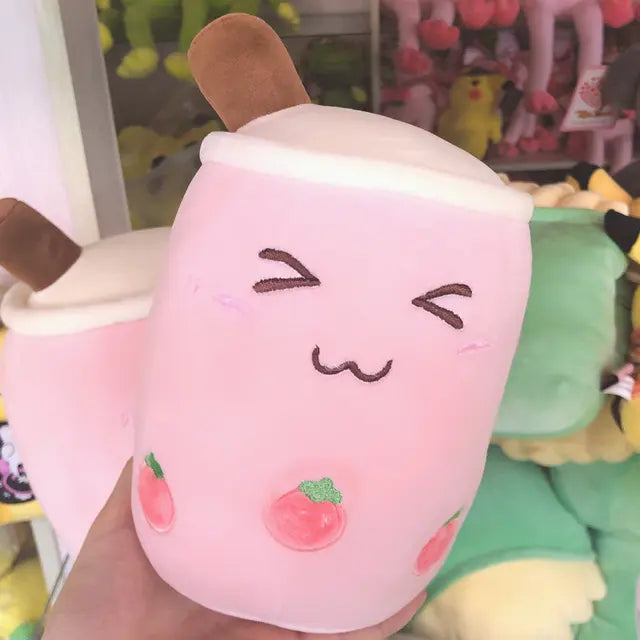 Boba Milk Tea Cat Sleeping Toy