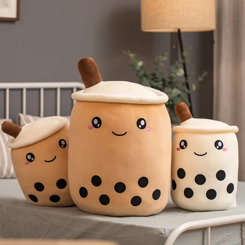 Boba Milk Tea Cat Sleeping Toy
