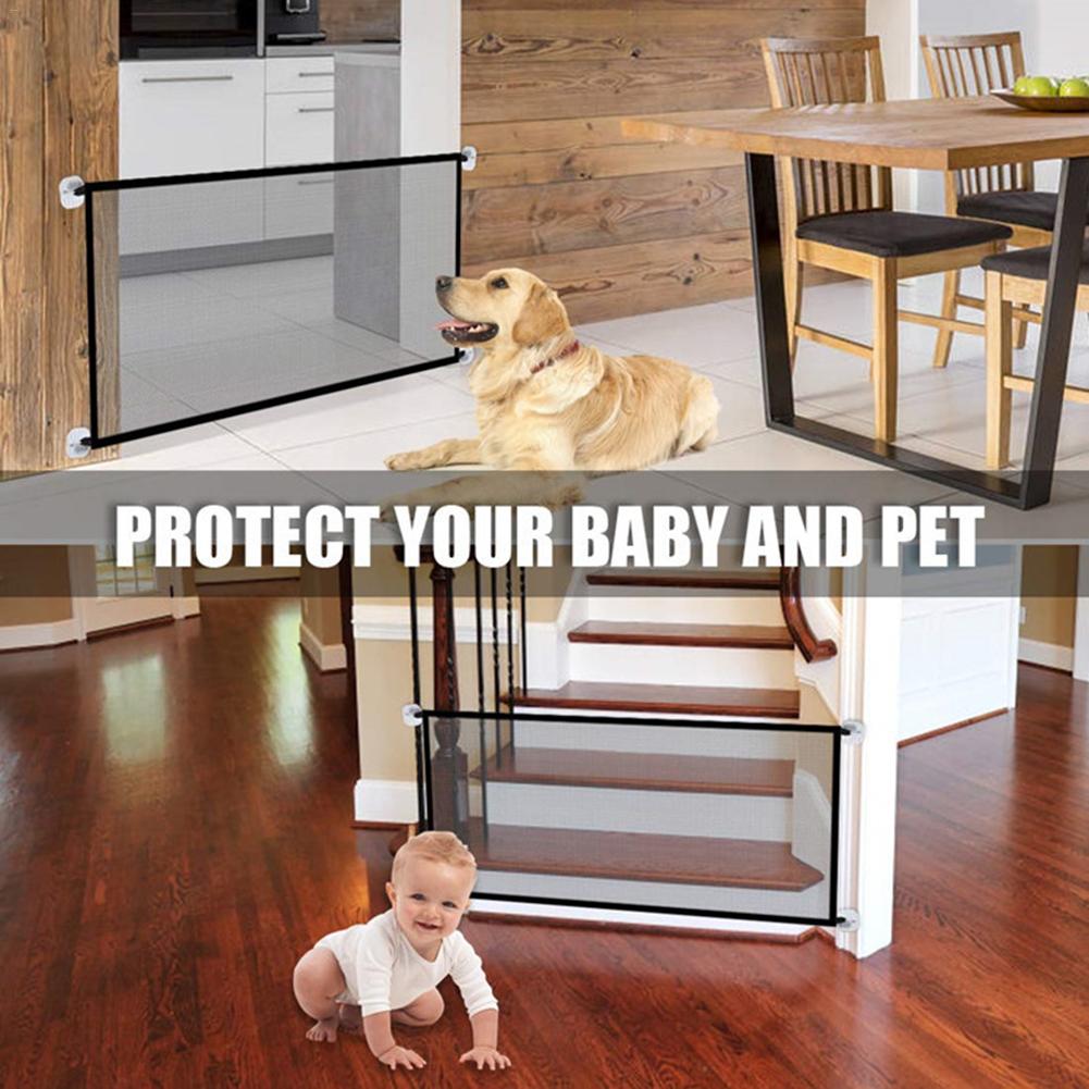 Pet Zipper Barrier Fences with Portable Folding Breathable Mesh