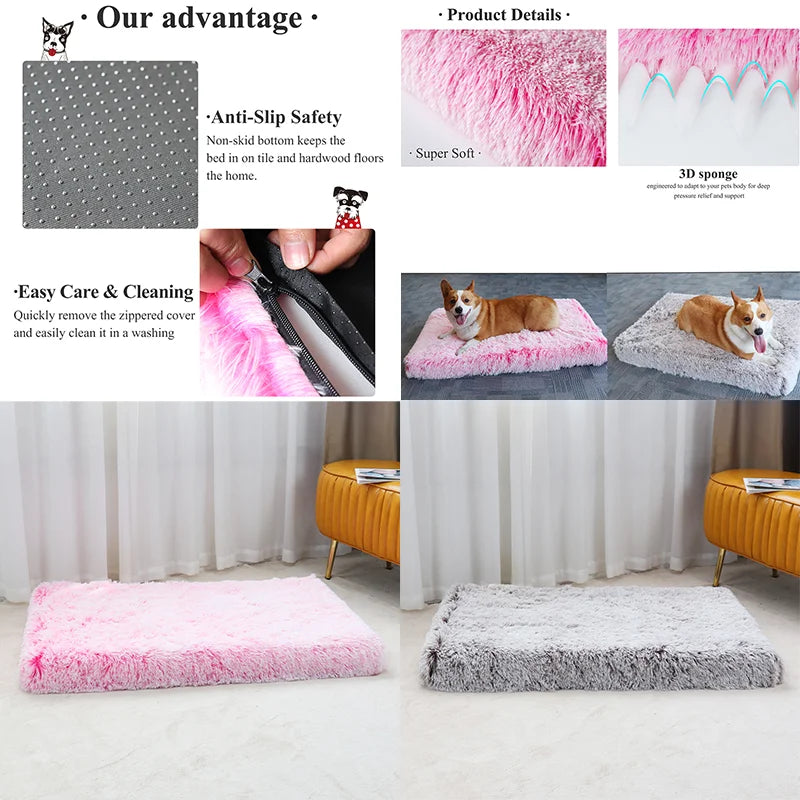 Sponge Pad Large Portable Fleece Plush Sleep Mat