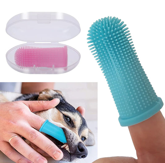 Super Soft Pet Finger Toothbrush Non-Toxic Silicone