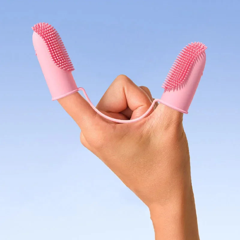Super Soft Pet Finger Toothbrush Non-Toxic Silicone
