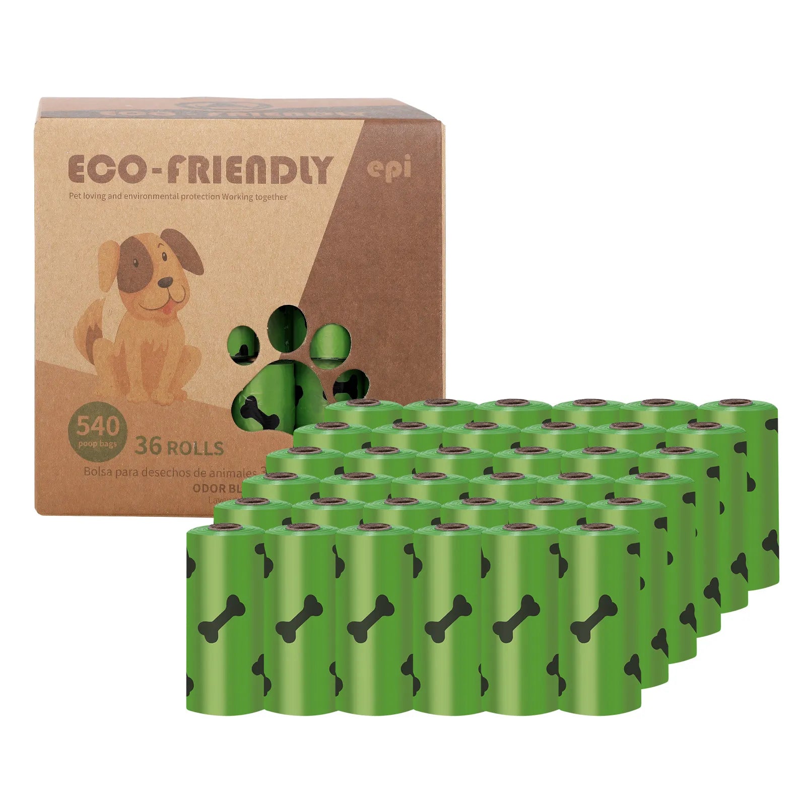 EPI Biodegradable Pet Garbage Bag with Dispenser