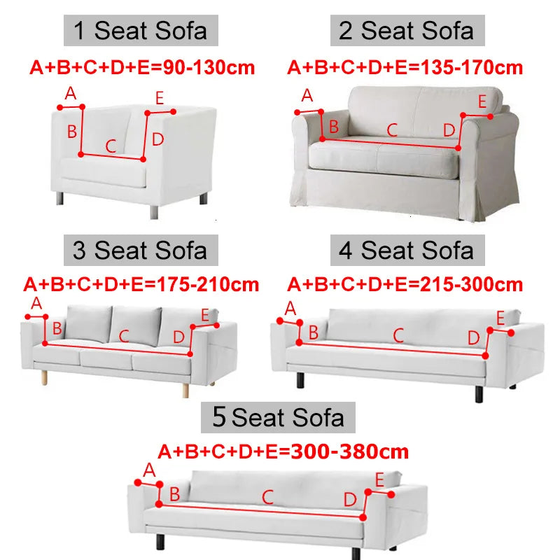 Geometric 360 All-Round Fit Aesthetic Elastic Sofa Cover and Protector