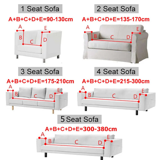 Geometric 360 All-Round Fit Aesthetic Elastic Sofa Cover and Protector