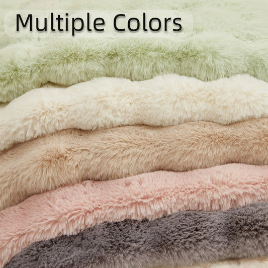 Faux Rabbit Hair Anti-Slip Fluffy Rug