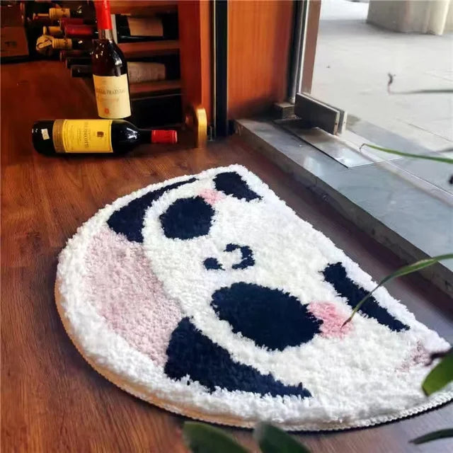 Flocking 3D Floral Absorbent Entrance Mat