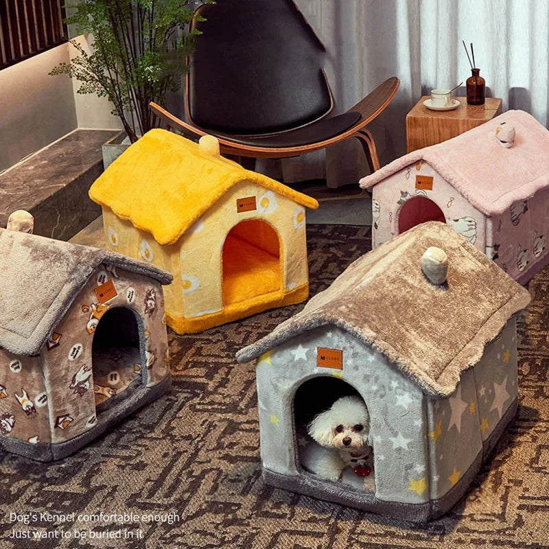 Festive Winter Cat House