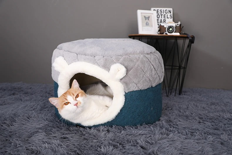 HOOPET Luxury Soft Plush Winter Kennel