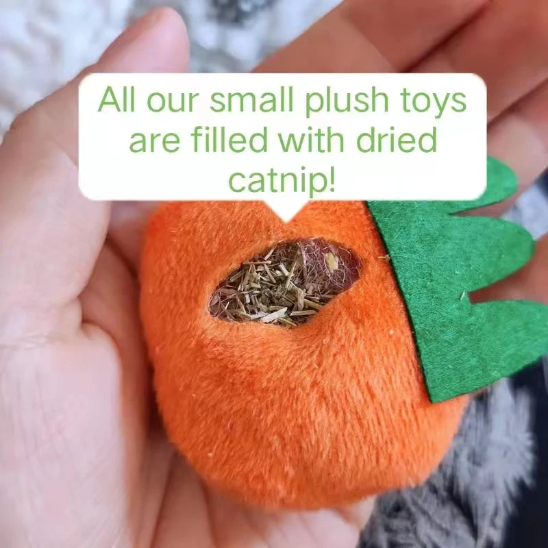 Handsewn Cute Cartoon Cat Treat Toys (w/ Dried Catnip)