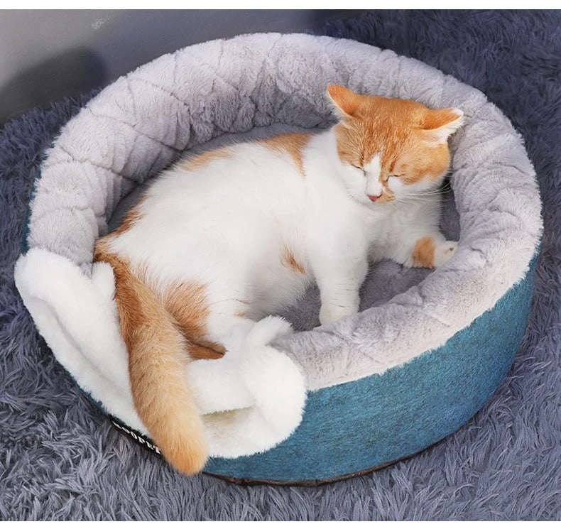 HOOPET Luxury Soft Plush Winter Kennel