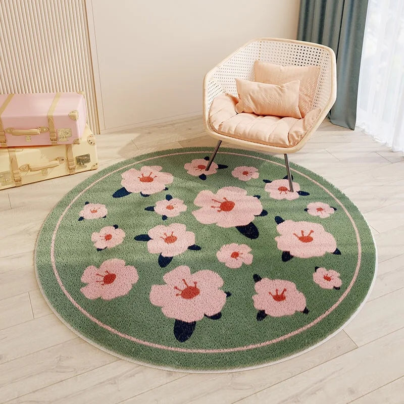 Flower Non-Slip Area Rug