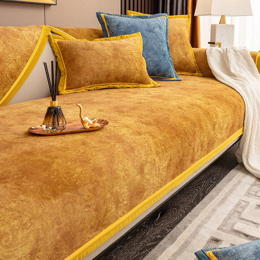 Luxury Leather Decor Non-Slip Sofa Cover